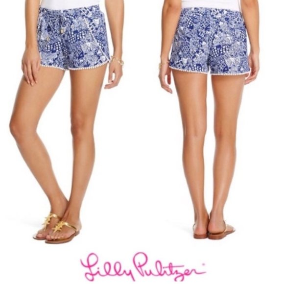 Lilly Pulitzer for Target Pants - Lilly Pulitzer Pom Pom Fish Shorts  size M